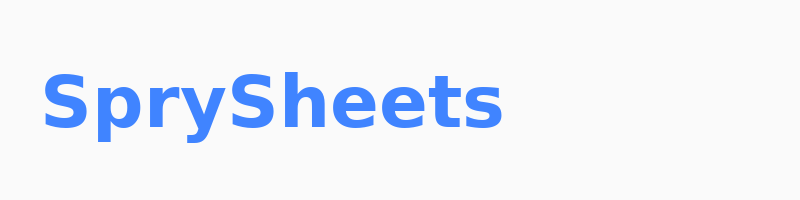 SprySheets